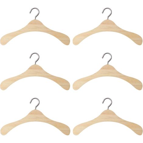 Lot de 6 cintres en bois pour poupées BJD 1/3 (1/3)