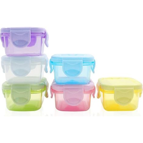 Recipiente Alimentario - 60 Ml - Hermético - Microondable - Translúcido - Pack De 6 (1/5)