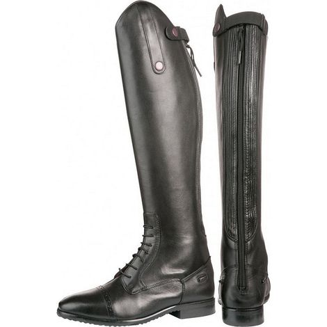 45, Schwarz 9100: Damen- und Herren-Reitstiefel Modell Valencia Standardhöhe/-breite (1/4)