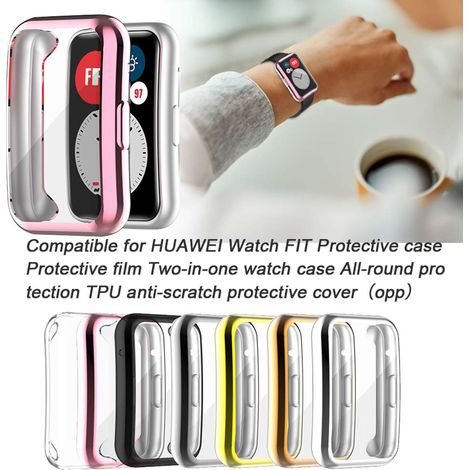 Coque de Protection HUAWEI Watch FIT - Film Écran TPU Souple Anti-Choc et Anti-Rayures (1/2)