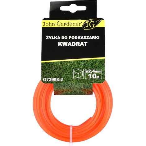 Trimmerfaden quadratisch 2,4 mm x 10 m (20/240)