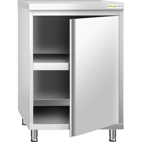 Meuble bas inox 600x700 mm PREMIUM - GOLDINOX (1/4)