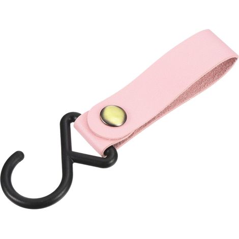 PU Leder S Regal Haken für Camping Aufhänger Plastik Außenzubehör Rose (1/5)