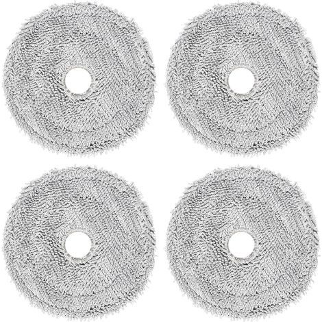serpillières Accessoires pour Ecovacs Deebot Mini rechange aspirateur robot,serpillières en microfibre,Lavable et réutilisable -4Pièces (1/5)