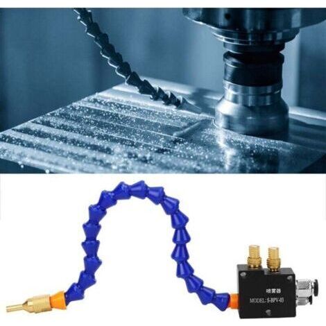 Pulvérisateur de liquide de refroidissement, système de lubrification par pulvérisation de liquide de refroidissement par brouillard, système de pulvérisation de lubrifiant pour tours CNC (1/4)