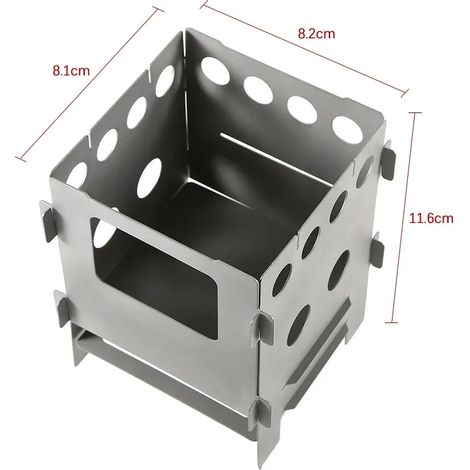 Réchaud à bois pliable portable en titane, réchaud de camping léger, poêle à bois d'extérieur, fourneau, barbecue léger, pique-nique, nouveaux réchauds de cuisson portables (1/5)