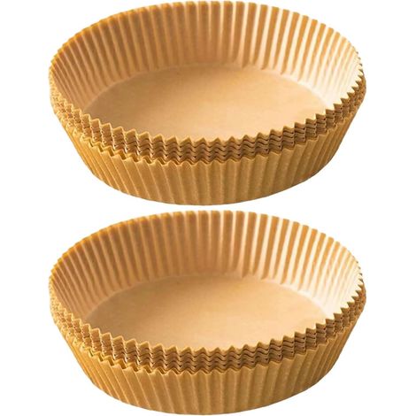 Papier sulfurisé en silicone marron INOOMP pour friteuse à air (1/5)