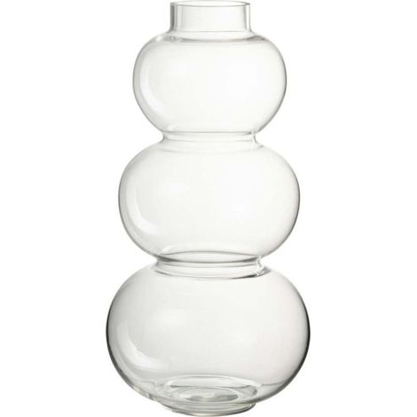 Vase Design en Verre "Boule" 36cm Transparent (1/3)