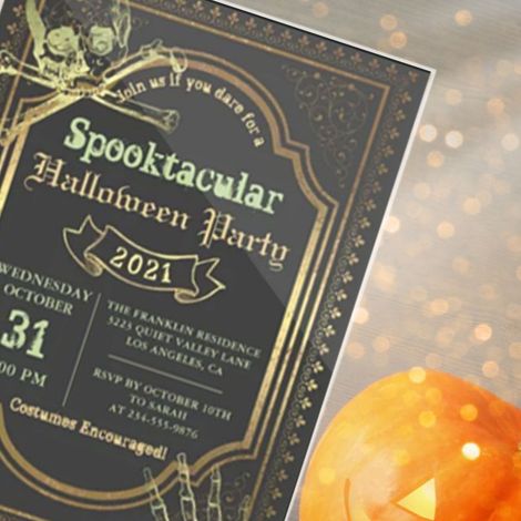 Plaque Décorative Halloween en Acrylique, Poster Thème Effrayant avec Cadre Métallique, Tableau Ornemental 12x18cm CBS718X26 (1/4)