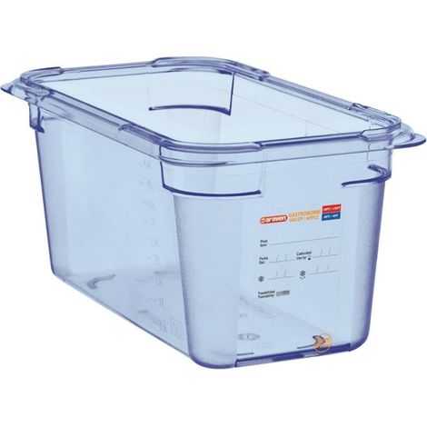 Boîte hermétique bleue sans BPA en ABS - Araven GN 1/4
