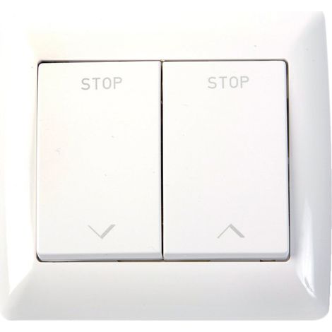 Mécanisme double poussoir Cherubini AI21290-C encastré blanc brillant stable/instable