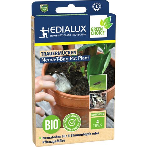 Edialux Nematoden T-Bag Pot Plant gegen Trauermücken 4 Pads