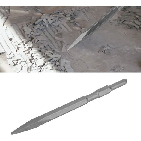 Ciseau à tige hexagonale pour marteaux électriques légers, ciseau à rainurer et à aplanir les carreaux, outils de perçage à percussion pour enlever la maçonnerie, le béton, la brique et les carreaux. (1/5)