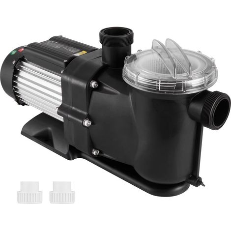 Pompe de piscine hors-sol haute performance 1,5 HP – 22 712 L/h – 2850 rpm – pompe avec préfiltre intégré pour nettoyage piscine