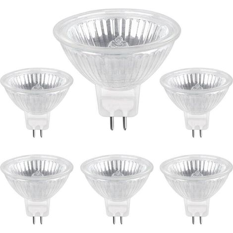 Ampoule Halogene GU5.3 35W 12V, 680lm Blanc Chaud 2700K Dimmable, Ampoule Spot Halogène MR16, pack de 6