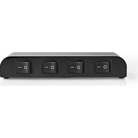 Caja de control de altavoz puertos de 4 puertos abrazaderas de terminales impedancia del altavoz 4 16 ohmios carga maxima por canal 200 w aluminio negro