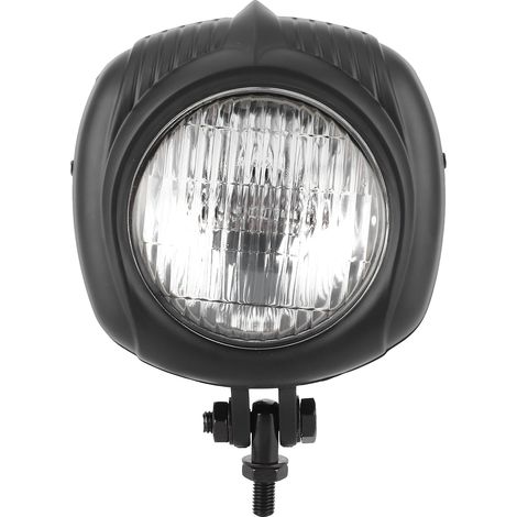 Phare avant universel moto style rétro lentille claire 4 pouces 12V 60W compatible Honda (1/5)