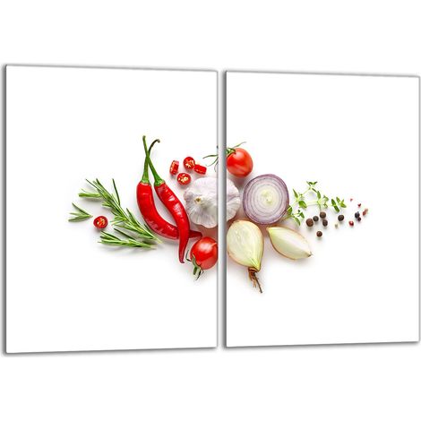 Glasschutzplatte für den Herd 2x40x52 Gemüse (1/5)