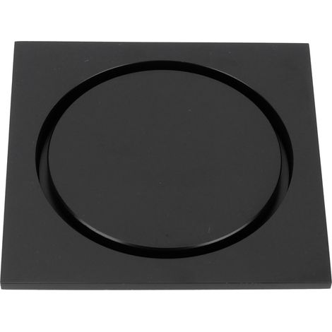 Siphon de sol noir 1010cm anti-insectes et anti-odeurs, siphon de sol tout cuivre, siphon de sol invisible pour salles de bains d'hôtel. (1/5)