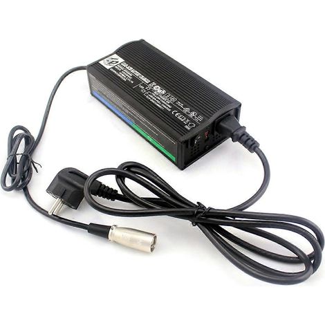Chargeur de batterie au plomb-acide GEL 24 V 5 A compatible avec les scooters de mobilité/fauteuils roulants électriques puissants HP8204B-Noir- (1/5)
