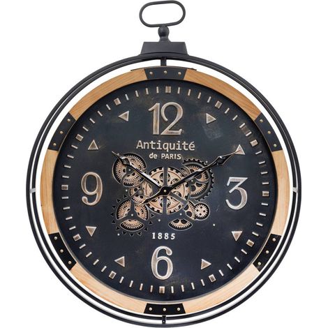 Reloj Amri negro D70cm - Atmosphera créateur d'intérieur
