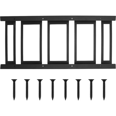 Porte-verres à vin 4 rangées en métal, gain de place, support suspendu pour verres à pied, armoire, bar, table à manger (1/5)