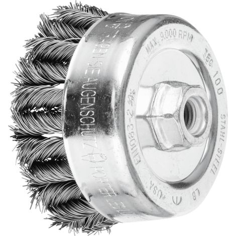 PFERD TOOLS COMBITWIST Topfbürste gezopft TBG Ø 100mm M14 Stahl-Draht-Ø 0,50mm Winkelschleifer 5 Stk