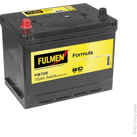 Batterie voiture 12V 70Ah FB705 – Plomb Calcium – 540A de démarrage – Compatible avec plusieurs modèles – Fulmen (1/4)
