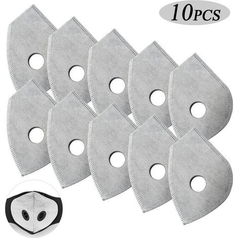 Disposable Activated Carbon Mask Filter for Outdoor Cycling (Four Layers), Pack 10Pcs MOON (1/4)