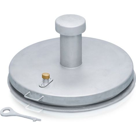 ZARGES Brunnenabdeckung, isoliert , verzinkt Schachtmaß D = 800 mm (1/2)