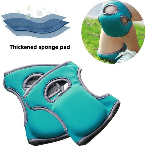 1 Paar (blaue) Garten-Knieschoner – verstellbare Knieschoner – flexible Knieschoner für Sport, Arbeit, Gartenarbeit und andere manuelle Tätigkeiten (1/5)