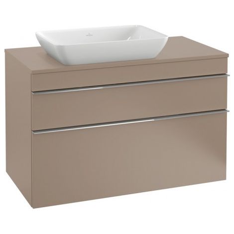 Villeroy & Boch Venticello Meuble sous-lavabo A942, 957x606x502mm, Coloris: Blanc mat, poignée : chrome brillant - A94201MS