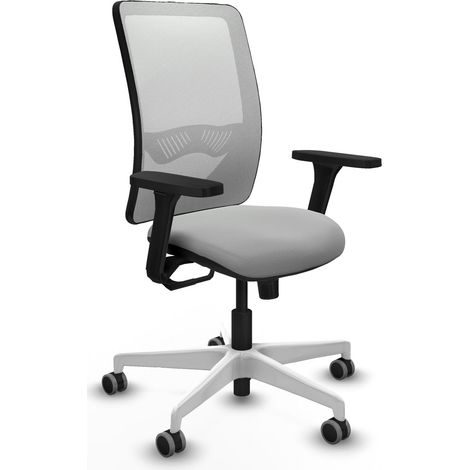 Silla de oficina piqueras y crespo Zulema blanco cuero sintético (1/2)