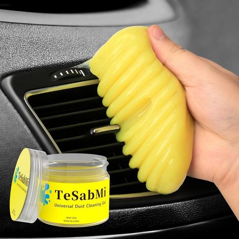 Auto Reinigungsgel Gelb, Tastaturreiniger & Reinigungsknete für Auto Innenraum, Laptop, Elektronik (1/5)