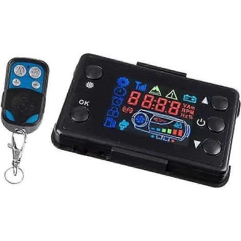 Chauffage diesel pour voiture 12 V/24 V avec écran LCD et télécommande (2 kW/8 kW) (1/4)