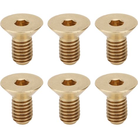 Vis M3 x 6, 50 pièces, tête fraisée, six pans creux, cuivre pur, visserie industrielle, quincaillerie de précision (1/5)