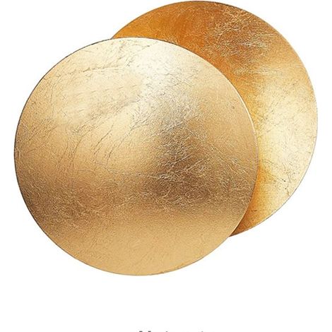 Applique murale Ø 200 mm - Doré/Laiton -Éclipse solaire Pour Chambre Cuisine Salle à manger (1/5)