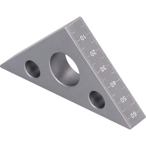 Dreieckslineal aus verdickter Aluminiumlegierung, Werkzeug zur Höhen- und Winkelmessung in der Holzbearbeitung (1/5)