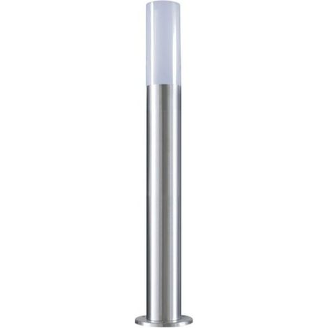 Silamp – Borne extérieure 60cm 220V IP65 argent – Aluminium gris acier – Résistante aux intempéries – Compatible ampoules E27
