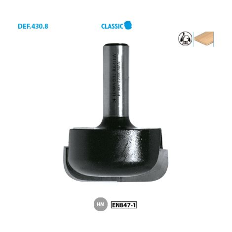 MECHE PROFIL TASSES / ASSIETTES HM D19 R=6,4 Q8 (1/2)