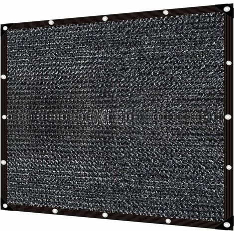 Schwarzes Schattiernetz, Sonnenschutznetz, Schattiernetz, Terrassen-Schattiernetz, Schattierstoff, Sonnensegel, Schattensegel (3×4m) (1/4)