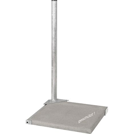 HERKULES Support Terrasse Acier Galvanisé pour Dalle 50x50cm Fixation Parabole Antenne Satellite