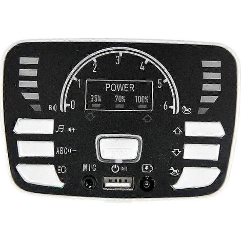 ZK907 2,4-GHz-Bluetooth-Multifunktions-Zentralbedienfeld (12 V) für elektrische Kinderfahrzeuge – Ersatzteil JXLGV (1/5)