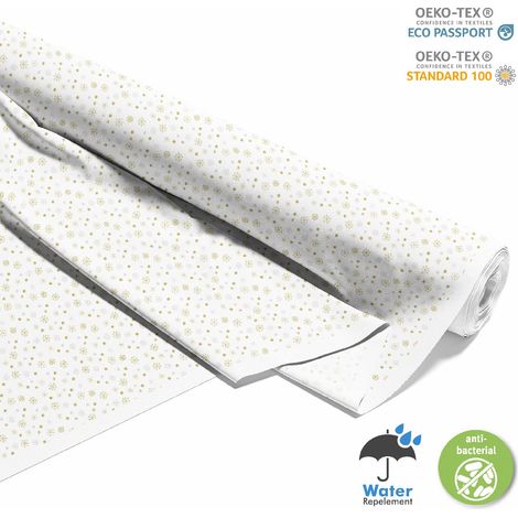 TESSUTI DECORATIVI PER ESTERNI OXFORD - Motivo fiocchi di neve e pois (1/5)