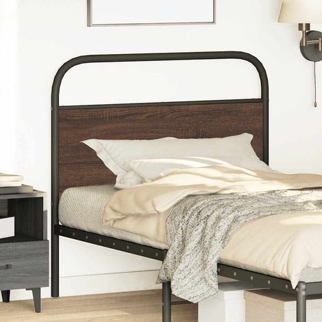 Maison Exclusive - Testiera di Ricambio Rovere Marrone 100 cm in Acciaio e Truciolato (1/5)