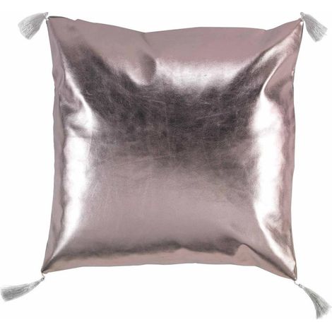 Coussin Déco Déhoussable "Luxury" 40x40cm Or Rose