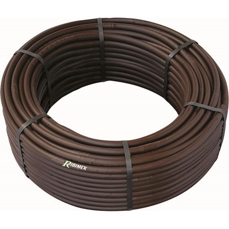 Ribimex – Tuyau arroseur 100m Ø 13/16mm – Goutteurs incorporés tous les 33 cm – Débit 2 litres/heure à 1 bar – Pression d'utilisation 0,5-3 bars