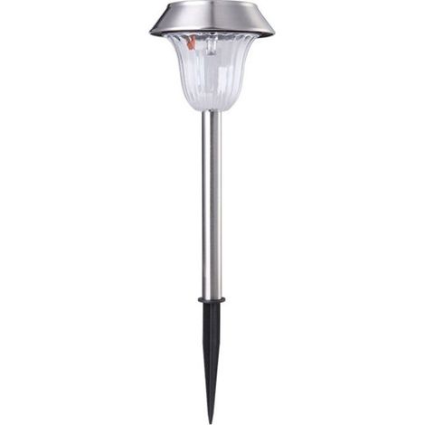 Lampadaire en acier de lumière de jardin solaire LED (1/5)