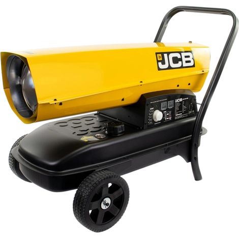 JCB Dieselheizer Heizkanone JCB-SH140DP24 37 kW  Direktbefeuert Diesel & Kerosin  800 m³ Heizleistung 38 L Tank  Thermostat & LED-Display  Hallenheizung Werkstatt Bauheizer (1/5)