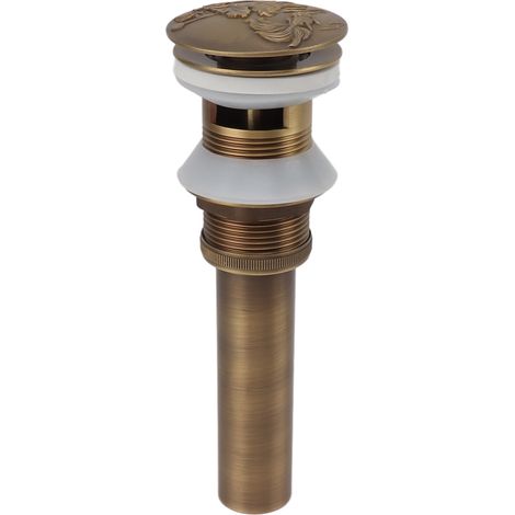 Drain d'évier en cuivre pour cuisine et salle de bain, anti-fuite et perforé, installation stable. (1/5)